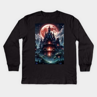 Castle of nightmares Kids Long Sleeve T-Shirt